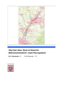 Oberrhein (Hess. Ried) mit Weschnitz Maßnahmensteckbrief - lokale Planungsebene HW - Brennpunkt: 21 Fürth/Odenwald - FÜ