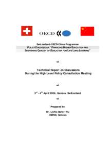 Technical Report, CH-OECD-CN 2006