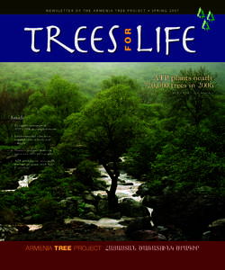 Reforestation / Armenia Tree Project / Economy of Armenia / Yerevan / United Nations Billion Tree Campaign / Green Belt Movement / Tree planting / Armenia / Afforestation / Forestry / Asia / Environment