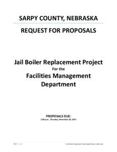 Sarpy County /  Nebraska / Request for proposal / Sarpy / Papillion /  Nebraska / Nebraska / Insurance / Business / Procurement / Sales