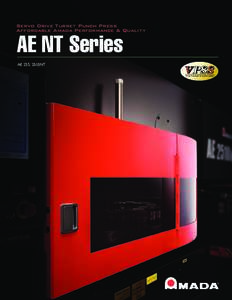 Servo Drive Turret Punch Press Affordable Amada Performance & Quality AE NT Series AE 255, 2510NT