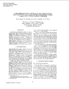 A MULTIRESOLUTION APPROACH TO COLOR IMAGE RESTORATION AND PARAMETER ESTIMATION USING HOMOTOPY CONTIN - Image Processing, 1995. Proceedings., International Conference on