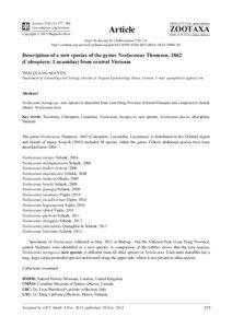 Description of a new species of the genus Neolucanus Thomson, 1862 (Coleoptera: Lucanidae) from central Vietnam