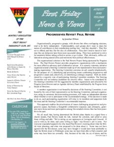 First Friday News & Views THE AUGUST 2012