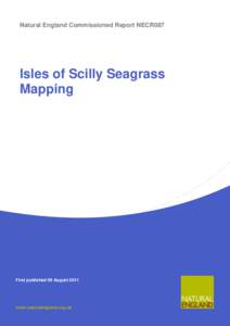 Natural England Commissioned Report NECR087  Isles of Scilly Seagrass Mapping  First published 09 August 2011