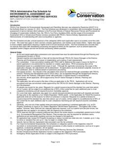 Don Valley / Environmental law / Conservation in the United States / Durham Region / Regional Municipality of Peel / Toronto and Region Conservation Authority / Environmental impact assessment / Fee / Endangered Species Act / Greater Toronto Area / Environment / Census divisions of Ontario