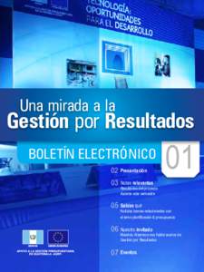 Una mirada a la  Gestión por Resultados BOLETÍN ELECTRÓNICO 02 Presentación 03 Notas relevantes