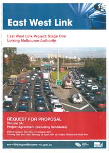 East West Link Project: Stage One Linking Melbourne Authority . k