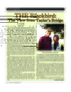 Land Management  THE Blackbird: The View from Taylor’s Bridge By Carol Child Correspondent