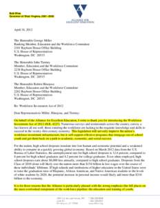 United States House Committee on Education and the Workforce / Workforce development / Rubén Hinojosa / Education in the United States / Career Pathways / United States / 105th United States Congress / Workforce Investment Act / Employment