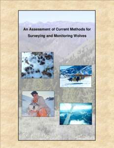 An Assessment of Current Methods for Surveying and Monitoring Wolves An Assessment of Current Methods for Surveying and Monitoring Wolves