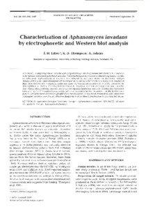 Molecular biology / Protein methods / Laboratory techniques / Electrophoresis / Glycoproteins / Aphanomyces invadans / Epizootic ulcerative syndrome / Gel electrophoresis / SDS-PAGE / Biology / Chemistry / Biochemistry