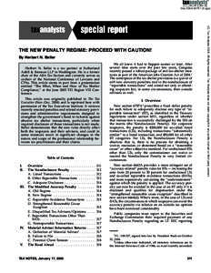 Doc[removed]pgs)  By Herbert N. Beller Herbert N. Beller is a tax partner at Sutherland Asbill & Brennan LLP in Washington. He is a former chair of the ABA Tax Section and currently serves as