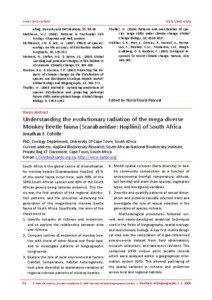 Afrotropic / Biodiversity / Geography of South Africa / Biogeography / Biodiversity hotspot / Beetle / Centres of endemism / Tropical rainforest / Species richness / Biology / Ecology / Environment