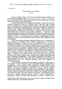 WEB – A „Max Weber” Szociológiai Szakkollégium Kiadványa, [removed],4.-5. sz, pp[removed]Csata Zsombor Pierre Bourdieu: A televízióról1 - recenzióA könyv a Collége de France-on tartott két kurzus írásban