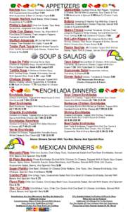 Mexican cuisine / Street food / Enchilada / Taco salad / Burrito / Taco / Taquito / Fajita / Quesadilla / Food and drink / Tex-Mex cuisine / Cuisine of the Southwestern United States