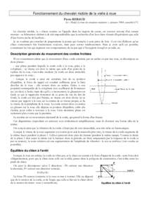 Fonctionnement du chevalet mobile de la vielle à roue Pierre REBAUD In ÿ Modal, la revue des musiciens routiniers þ, automne 1984, semestriel ný5.