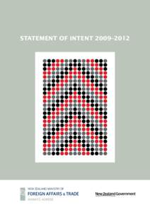 STATEMENT OF INTENT 2009–2012  Cover artwork: Gina Matchitt Niho Taniwha (whero[removed]adhesive dots on board