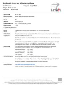 Donkey IgG-heavy and light chain Antibody Goat Polyclonal Conjugate  DyLight® 550