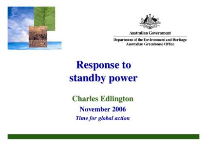 Response to Standby Power - Charles Edlington