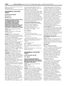 94th United States Congress / Earth / Law / 96th United States Congress / Hazardous waste / Resource Conservation and Recovery Act / Federal Register / Rulemaking / Notice of proposed rulemaking / Environment / United States administrative law / United States Environmental Protection Agency