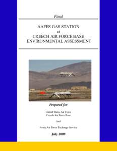 Final AAFES GAS STATION at CREECH AIR FORCE BASE ENVIRONMENTAL ASSESSMENT