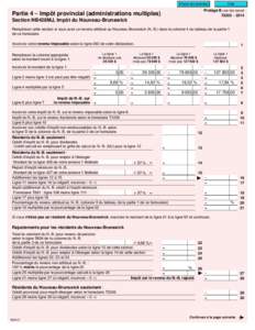 Effacer les données  Aide Protégé B une fois rempli T2203 – 2014