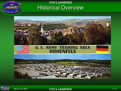 UNCLASSIFIED  Historical Overview