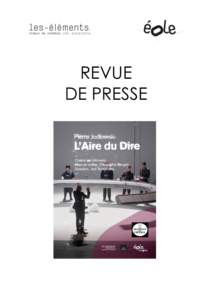 REVUE DE PRESSE 28 FEV/06 MARS 13 Hebdomadaire Paris OJD : 502108