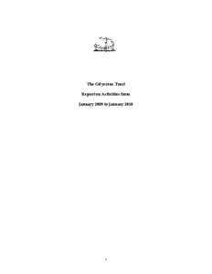 The Odysseus Trust Report on Activities from January 2009 to January[removed]