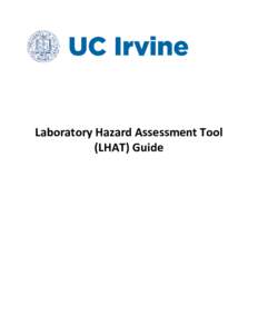 Laboratory Hazard Assessment Tool (LHAT) Guide Table of Contents 1