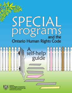 SPECIAL  programs and the Ontario Human Rights Code