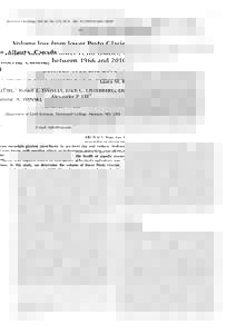 Journal of Glaciology, Vol. 60, No. 219, 2014 doi: 2014JoG13J039  51 Volume loss from lower Peyto Glacier, Alberta, Canada, between 1966 and 2010