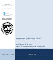 Financial Action Task Force  Grupo de Acción Financiera de sudamérica (GAFISUD)  Informe de Evaluación Mutua