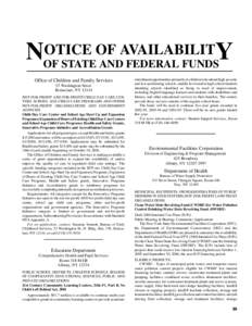 Water supply and sanitation in the United States / IUP / Health care in the United States / Software / Clean Water State Revolving Fund / Federal assistance in the United States