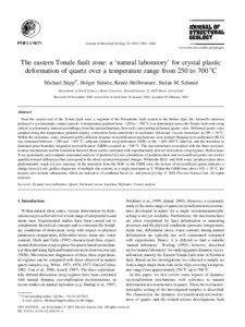 Metamorphic petrology / Metamorphic rocks / Materials science / Mylonite / Recrystallization / Deformation mechanism / Dynamic quartz recrystallization / Recovery / Metamorphism / Geology / Structural geology / Metallurgy