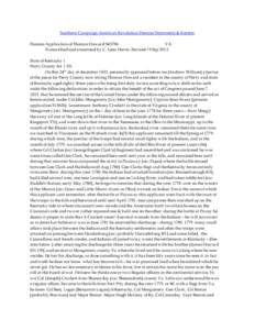 Southern Campaign American Revolution Pension Statements & Rosters Pension Application of Thomas Howard S45796 VA Transcribed and annotated by C. Leon Harris. Revised 19 Sep[removed]State of Kentucky } Perry County Sct } S