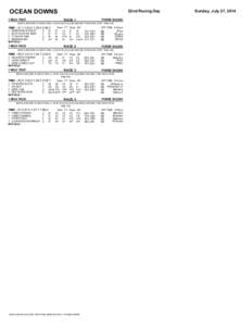 OCEAN DOWNS 1 MILE TROT 22nd Racing Day RACE 1