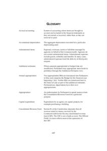 Generally Accepted Accounting Principles / Capital / Consolidated Fund / Government of the United Kingdom / Expense / Account / Capital expenditure / Depreciation / Asset / Accountancy / Finance / Business