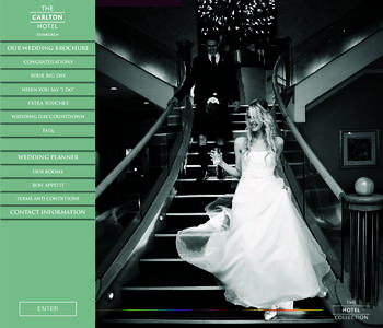 OUR WEDDING BROCHURE CONGRATULATIONS YOUR BIG DAY WHEN YOU SAY “I do” EXTRA TOUCHES wedding DAY countdown