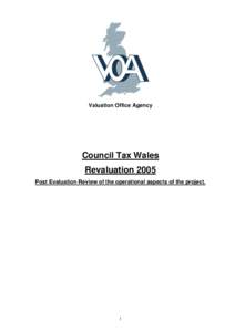 Valuation Office Agency  Council Tax Wales Revaluation 2005