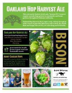 Hops / Cascade hop / Cascade Brewery / Beer in Scotland / Dragonmead / Samuel Adams / Beer / Brewing / Food and drink