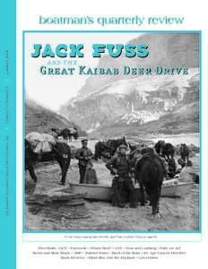 and the  Great Kaibab Deer Drive the journal of Grand Canyon River Guides, Inc