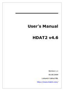 User’s Manual HDAT2 v4.6