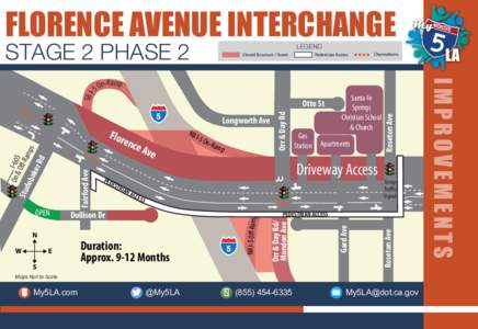 Santa Fe Springs Bridge Stage 2 Phase 2 Map