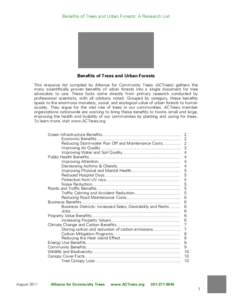 Environmental design / Urban forest / Tree planting / Urban heat island / Million Tree Initiative / Air pollution / Carbon offset / United Nations Billion Tree Campaign / Environment / Forestry / Earth