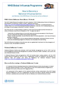 WHO Global Influenza Programme How to Become a National Influenza Centre and Member of the WHO Global Influenza Surveillance Network WHO Global Influenza Surveillance Network The WHO Global Influenza Surveillance Network