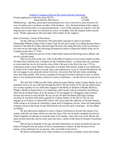 Southern Campaign American Revolution Pension Statements Pension application of Reuben Jones R5738 fn22SC Transcribed by Will Graves[removed]Methodology: Spelling, punctuation and grammar have been corrected in some in