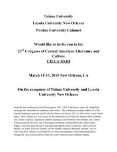 Geography of the United States / Association of American Universities / New Orleans / Uptown New Orleans / Louisiana / Tulane University