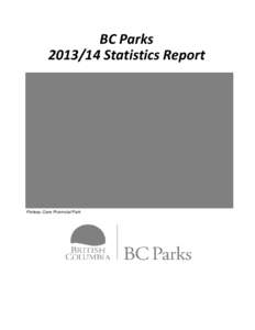 BC Parks[removed]Statistics Report Porteau Cove Provincial Park  BC Parks[removed]Statistics Report